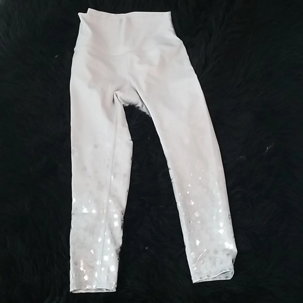 ALO silver metallic legginess